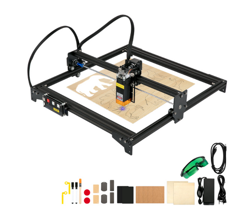 Graveur Laser 5.5W – Technologie Laser Compressée, Zone de Travail 410x400mm, Polyvalence et Compatibilité Maximale pour Bois, Métal, Acrylique et Plus